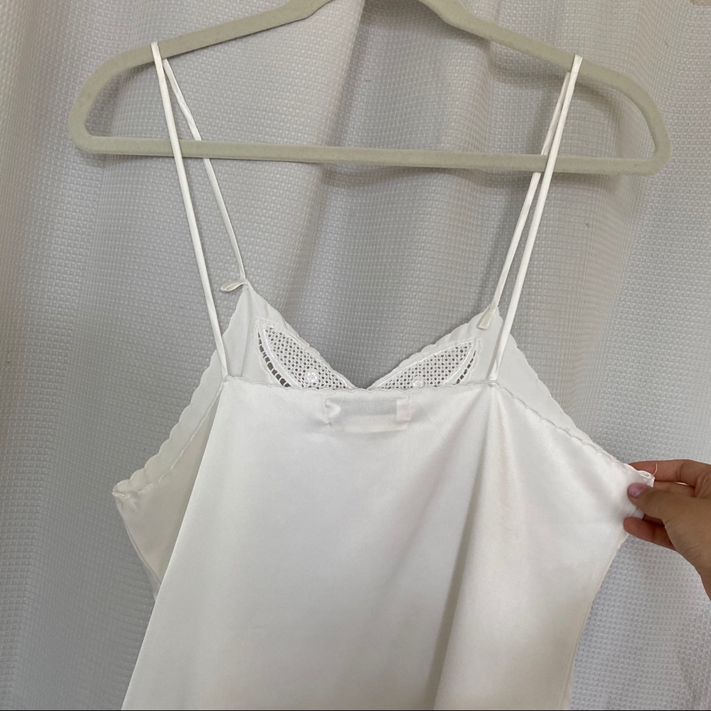 Vintage White Butterfly Embroidered Slip - Picture 6 of 6